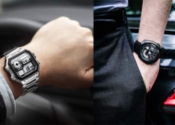 Đồng hồ điện tử kiểu dáng đơn giản toát lên vẻ sang trọng