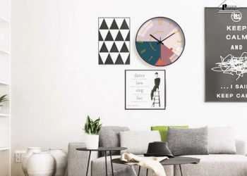 Đồng hồ trang trí phòng khách - Một vật dụng không thể thiếu