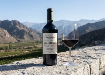 Vẻ đẹp Thanh lịch của Malbec vùng Salta trên Nền đá tự nhiên